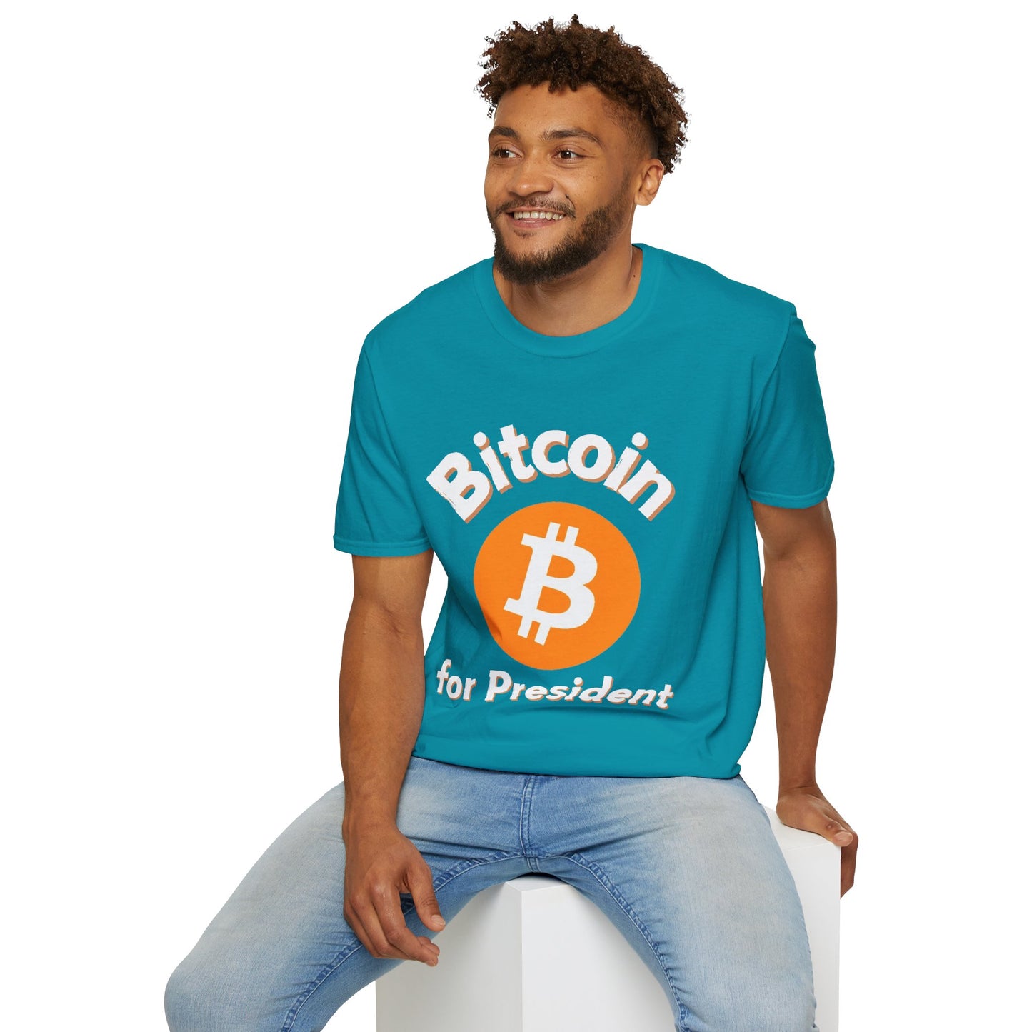 Bitcoin (BTC) for President DKcolors Unisex T-Shirt by cypherpunkgear