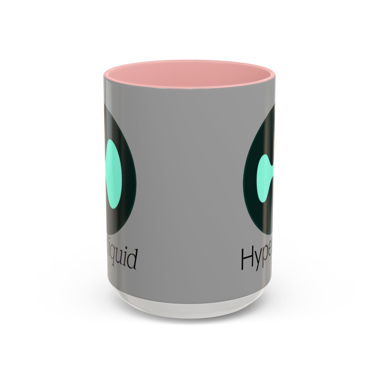 Hyperliquid Black font Grey Accent Mug by cypherpunkgear.com