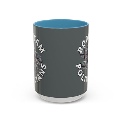 Bodycam the Politicians Drone Grey Accent Mug by cypherpunkgear.com