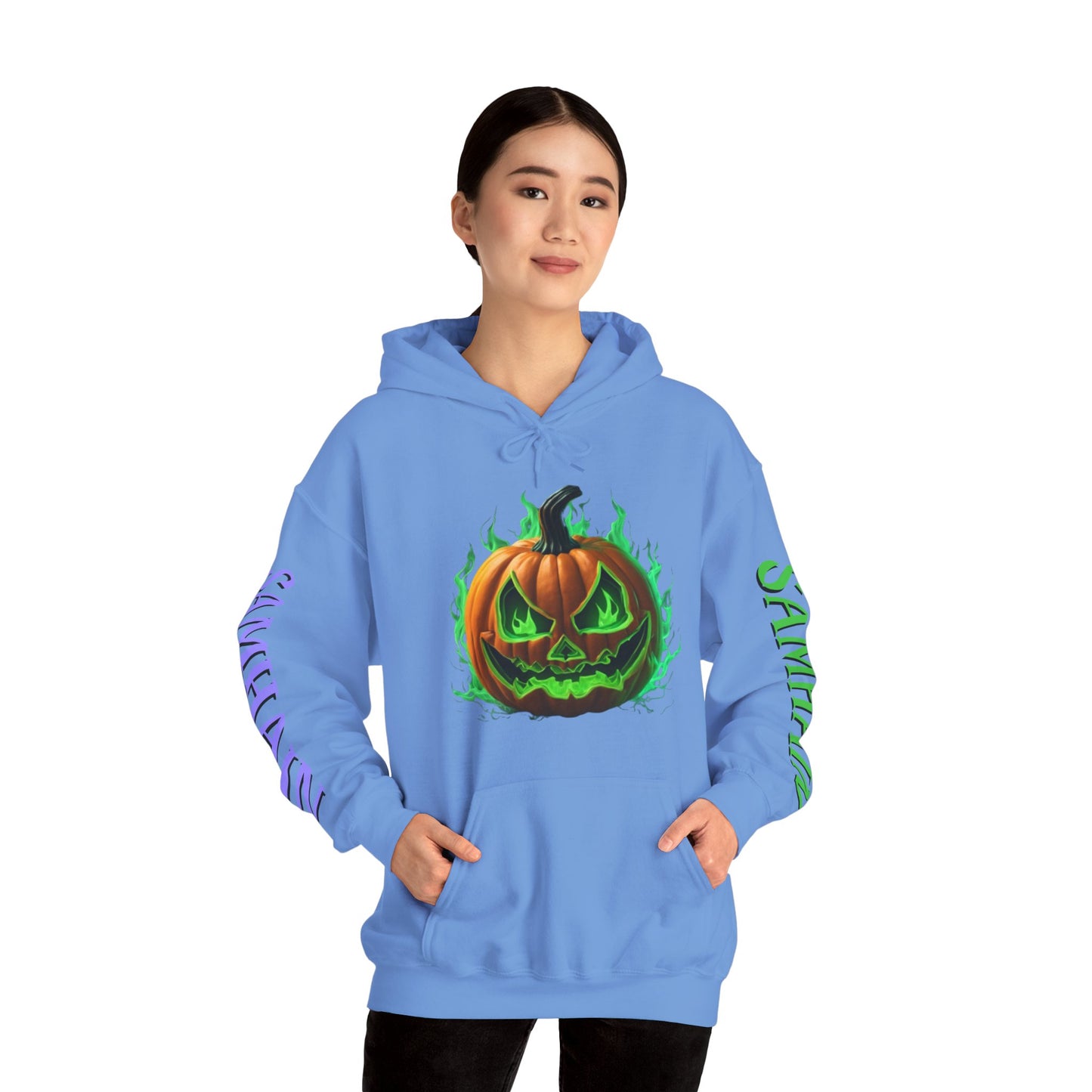 Blessed Samhain Green Jack Hoodie Unisex Hooded Sweatshirt by CreepyCrafts.boo