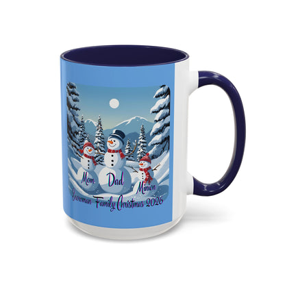 Snowman Family of 3 Accent Mug by cypherpunkgear.com