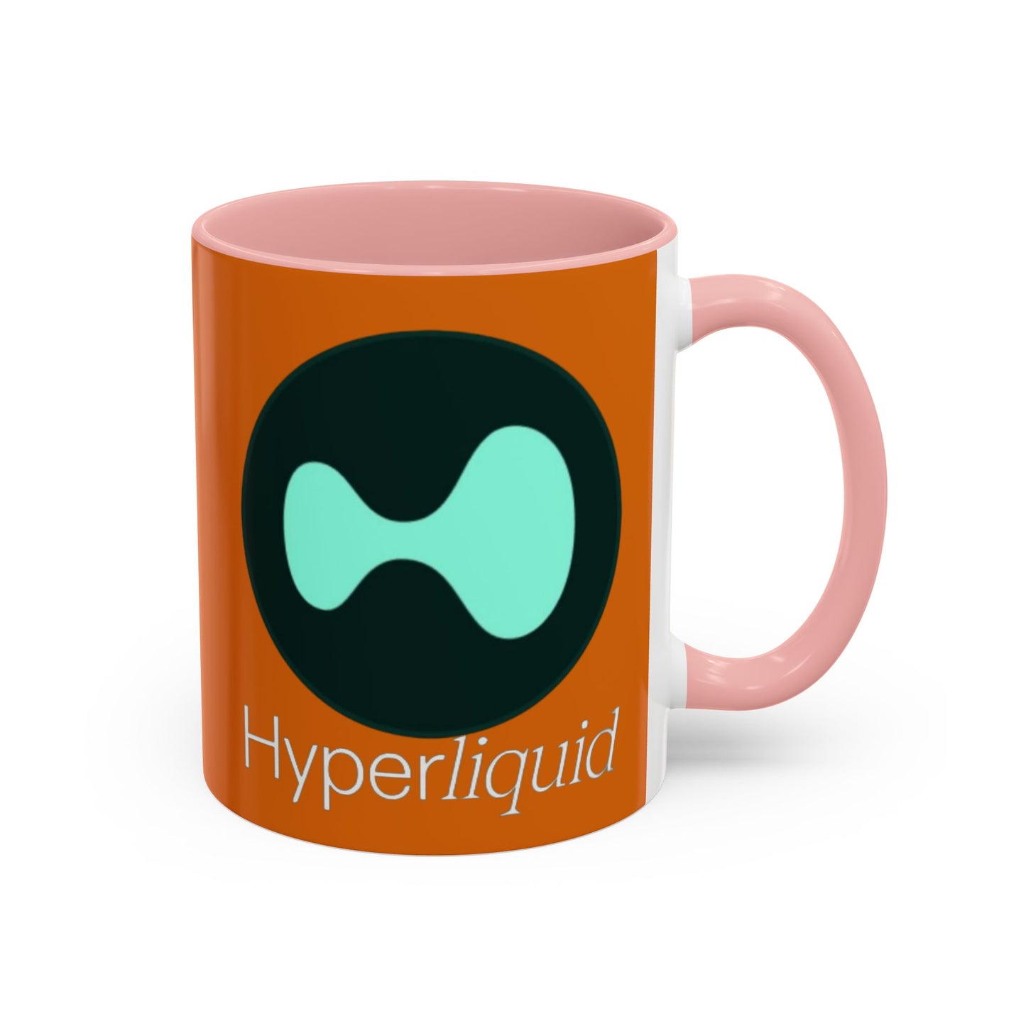 Hyperliquid White font Orange Accent Mug by cypherpunkgear.com