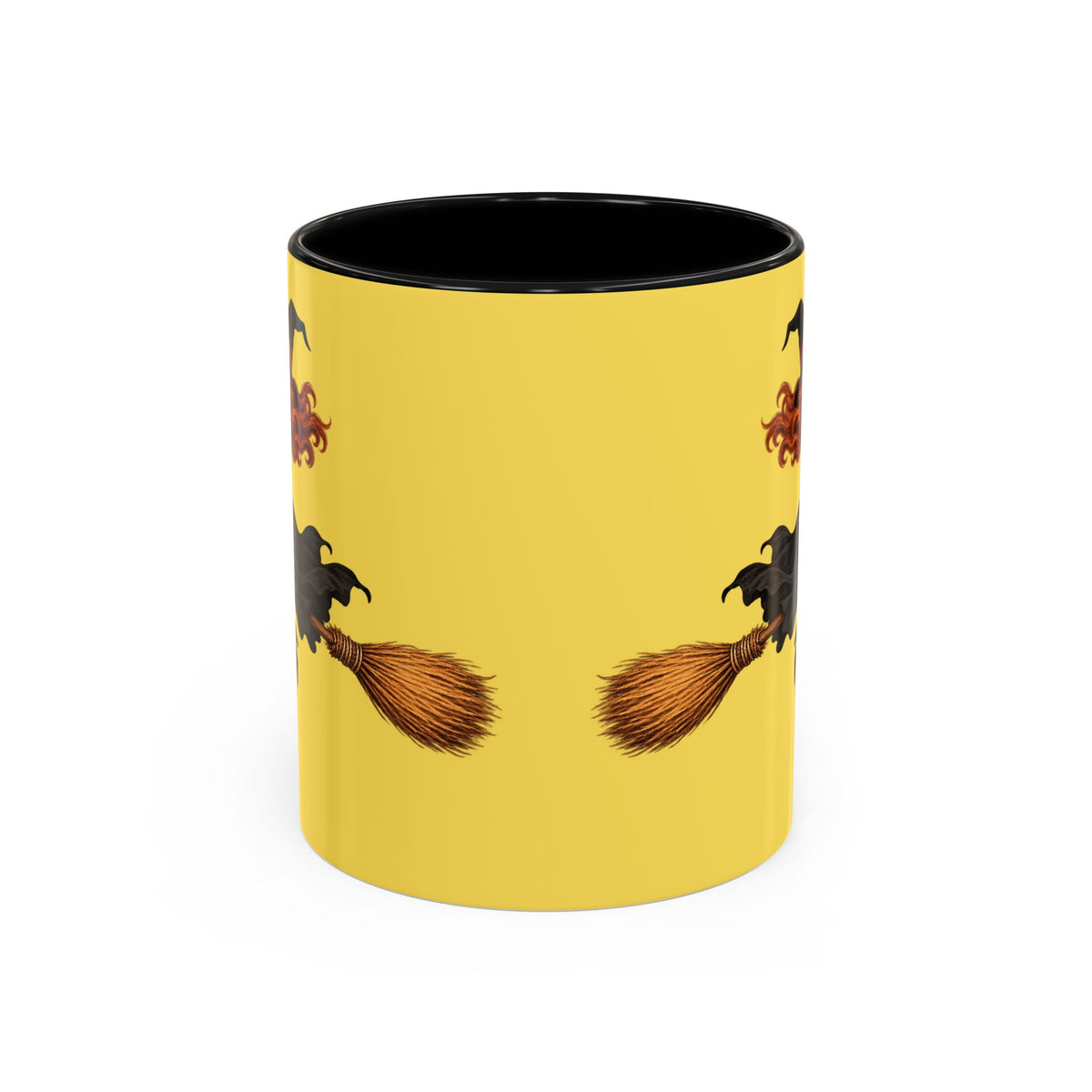 Hazel Hex Yellow Accent Mug by CreepyCrafts.boo