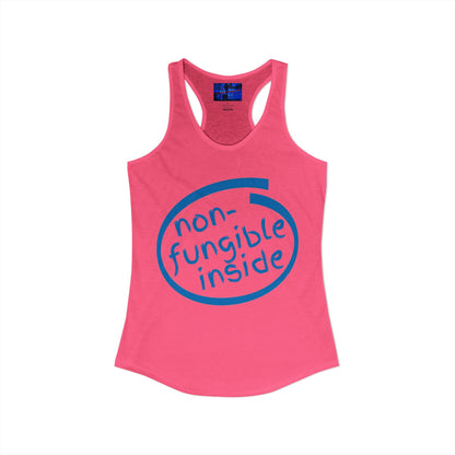 Non-Fungible Inside Women's Racerback Tank Top by cypherpunkgear.com