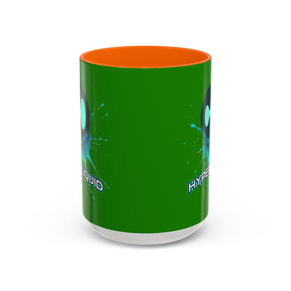 HYPE Drip Green Accent Mug by cypherpunkgear.com
