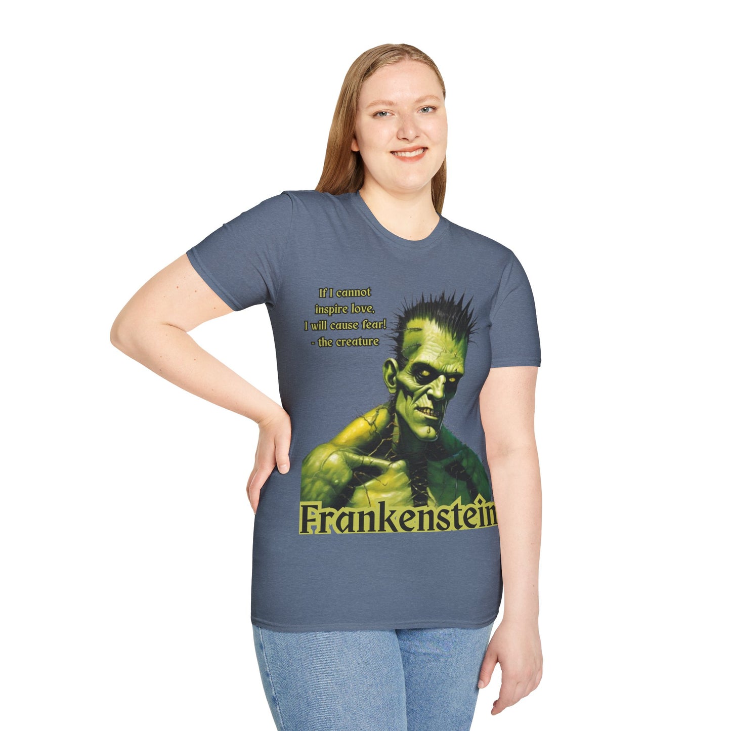 Frankenstein's Creature Dark colors Unisex T-Shirt by CreepyCrafts.boo