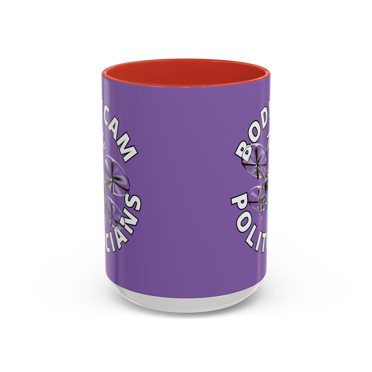 Bodycam the Politicians Drone Light Purple Accent Mug by cypherpunkgear.com
