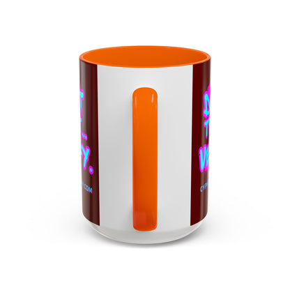 Don't Trust...Verify. Red Accent Mug by cypherpunkgear.com