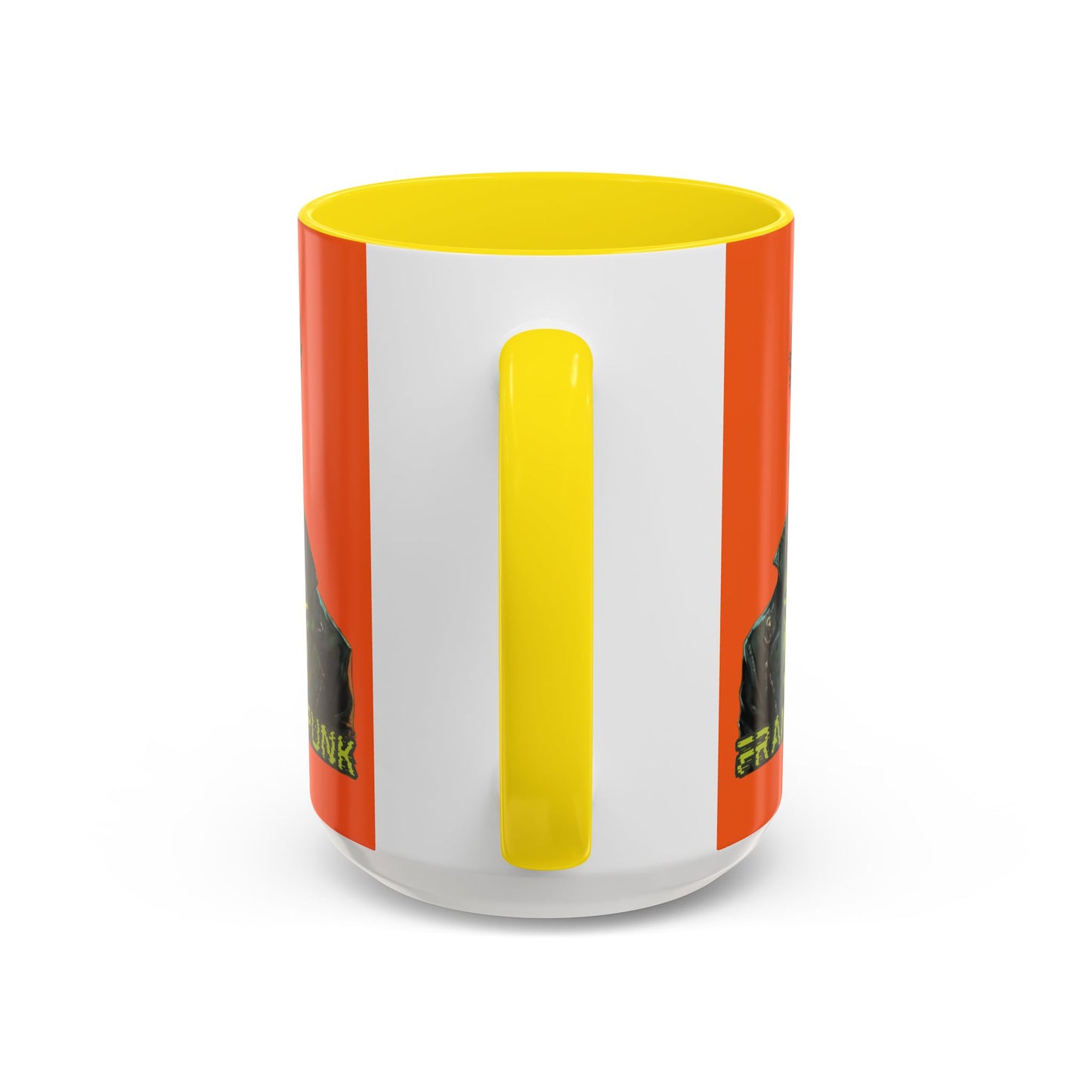 Frankenpunk Orange Accent Mug by CreepyCrafts.boo
