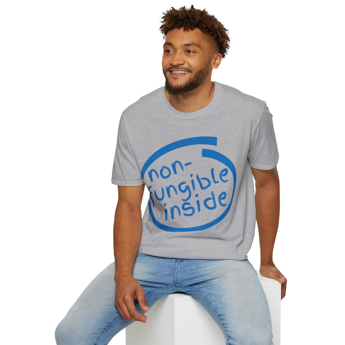Non-Fungible Inside Light colors Unisex T-Shirt by cypherpunkgear.com