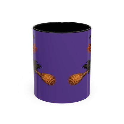 Hazel Hex Purple Accent Mug by CreepyCrafts.boo