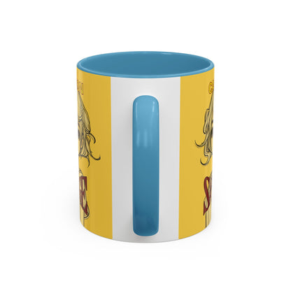 Caution, Savage Yellow Accent Mug by cypherpunkgear.com