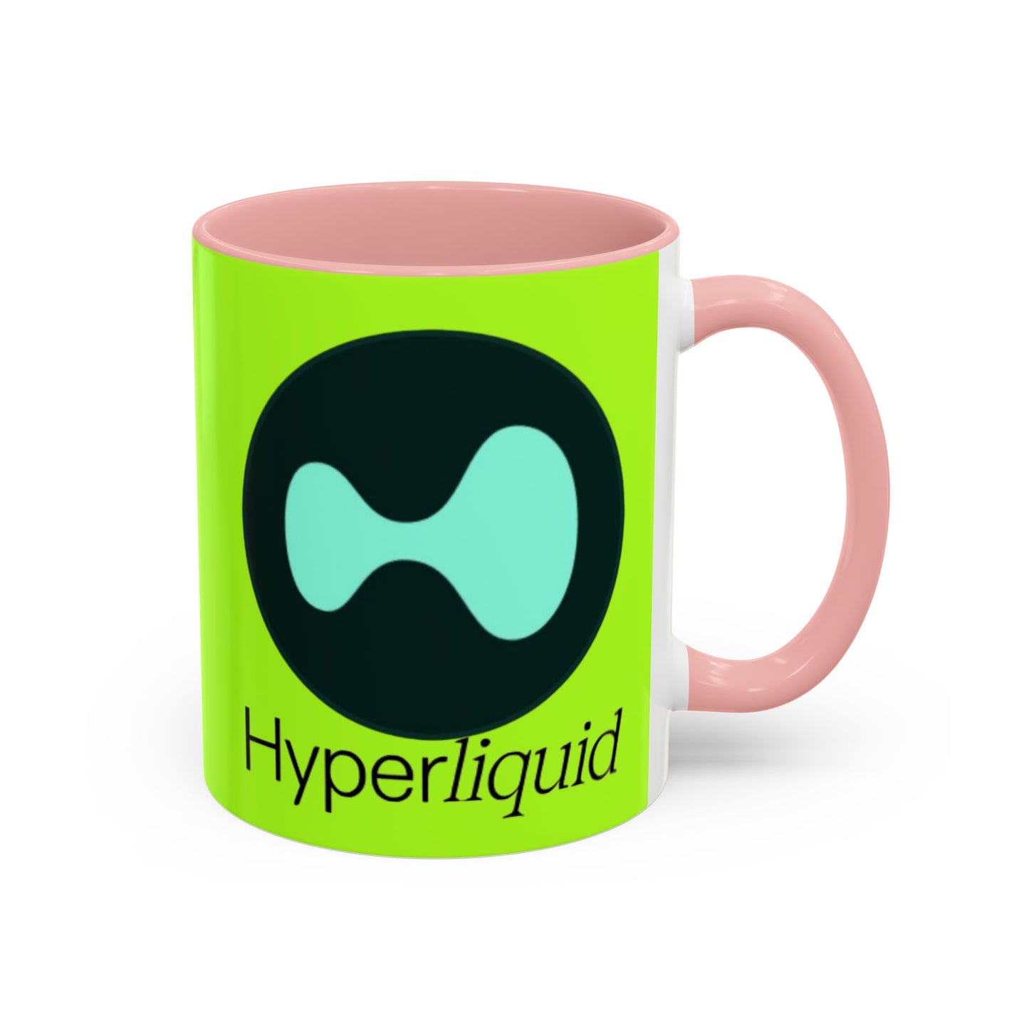 Hyperliquid Black font Green Accent Mug by cypherpunkgear.com