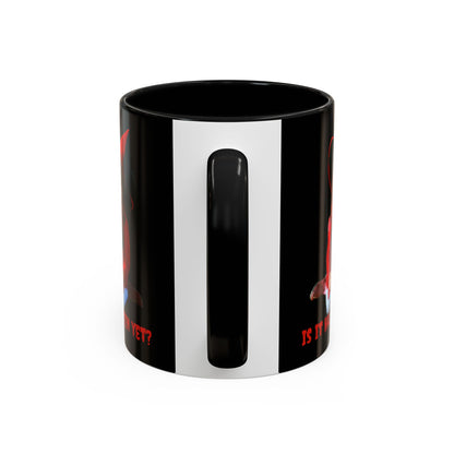 Is it Halloween yet? Black Accent Mug by CreepyCrafts.boo