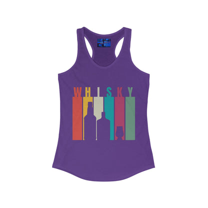 Whisky spelled without an 'e' Women's Racerback Tank Top by cypherpunkgear.com