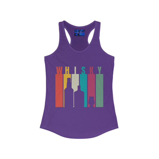 Whisky spelled without an 'e' Women's Racerback Tank Top by cypherpunkgear.com