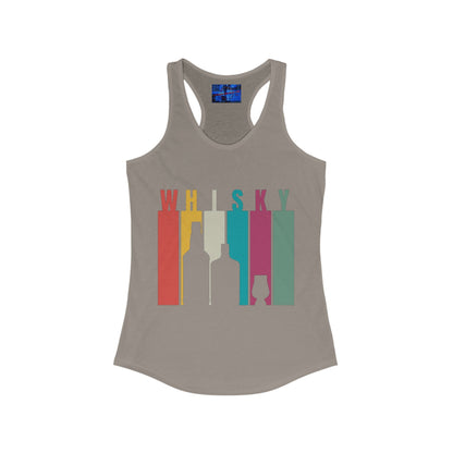 Whisky spelled without an 'e' Women's Racerback Tank Top by cypherpunkgear.com