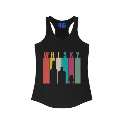 Whisky spelled without an 'e' Women's Racerback Tank Top by cypherpunkgear.com