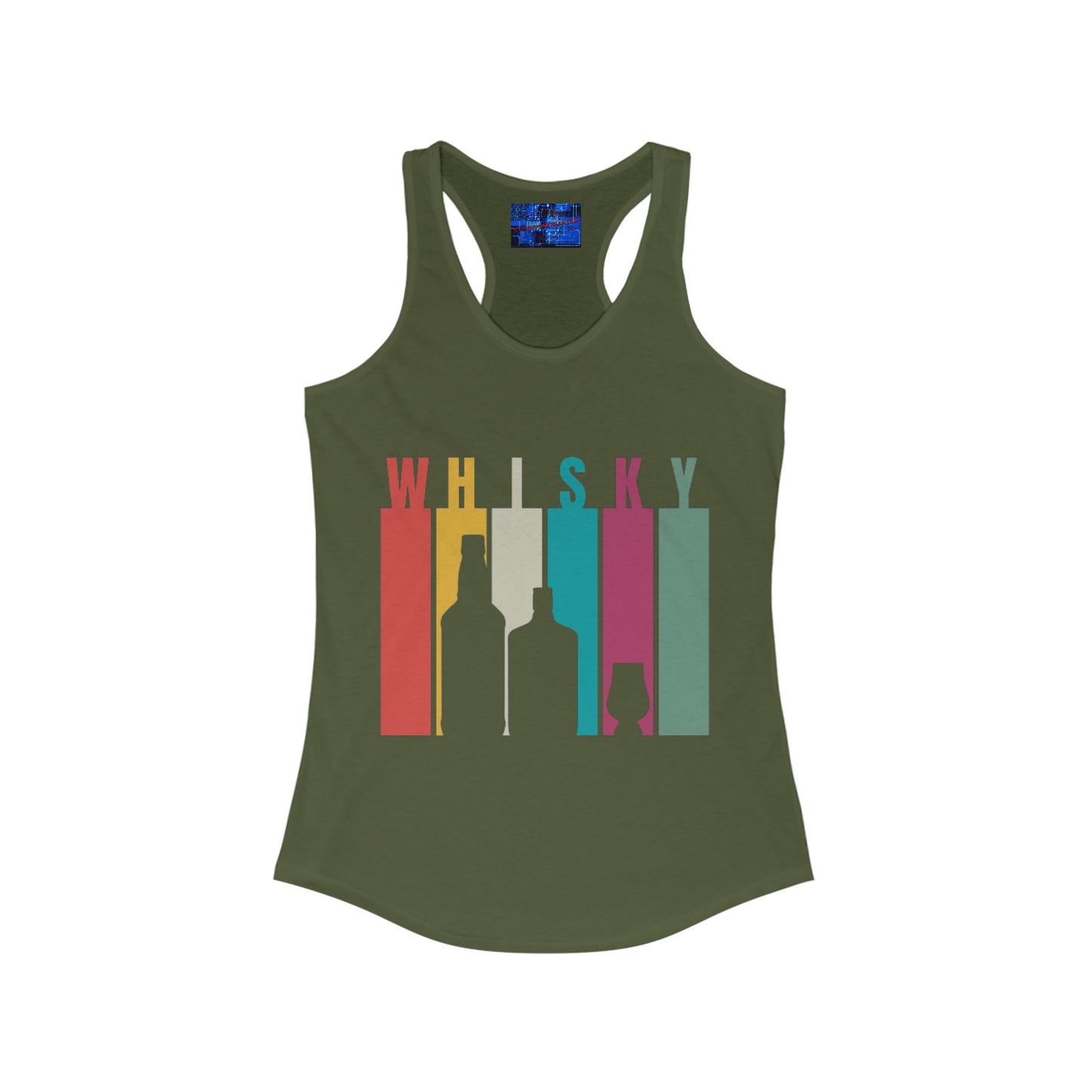 Whisky spelled without an 'e' Women's Racerback Tank Top by cypherpunkgear.com