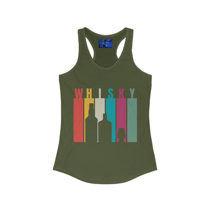 Whisky spelled without an 'e' Women's Racerback Tank Top by cypherpunkgear.com