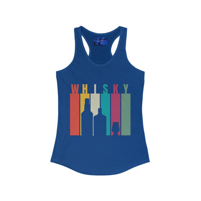 Whisky spelled without an 'e' Women's Racerback Tank Top by cypherpunkgear.com