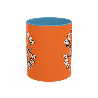 Bodycam the Politicians Drone Orange Accent Mug by cypherpunkgear.com