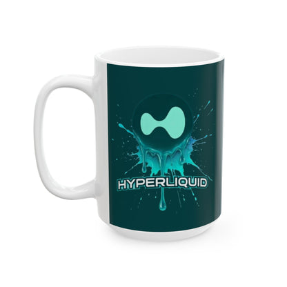 HYPE Drip Dark Hyperliquid Mug by cypherpunkgear.com