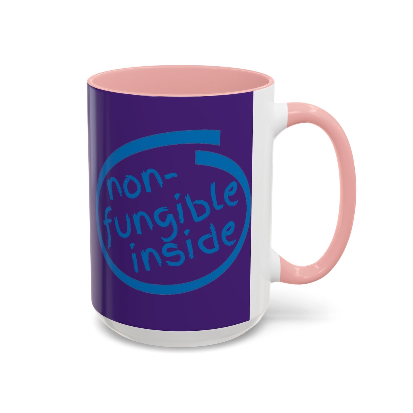 Non-Fungible Inside Purple Accent Mug by cypherpunkgear.com