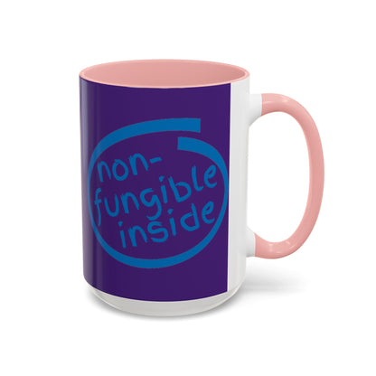 Non-Fungible Inside Purple Accent Mug by cypherpunkgear.com