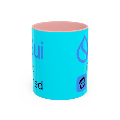 Sui: Get Slushed Light Blue Accent Mug by cypherpunkgear.com