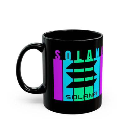 Solana (SOL) Black Mug by cypherpunkgear