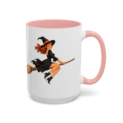 Hazel Hex White Accent Mug by CreepyCrafts.boo