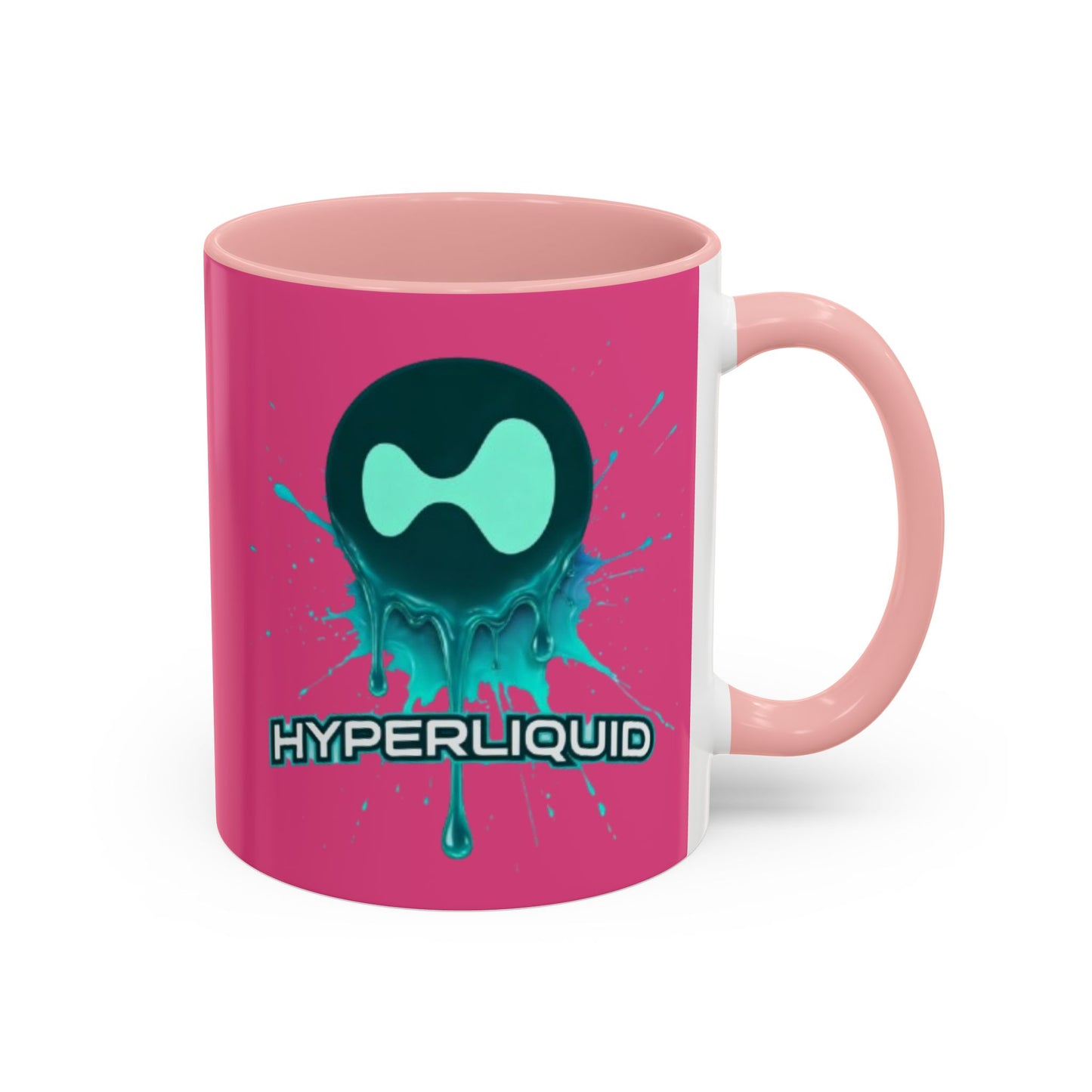 HYPE Drip Pink Accent Mug by cypherpunkgear.com