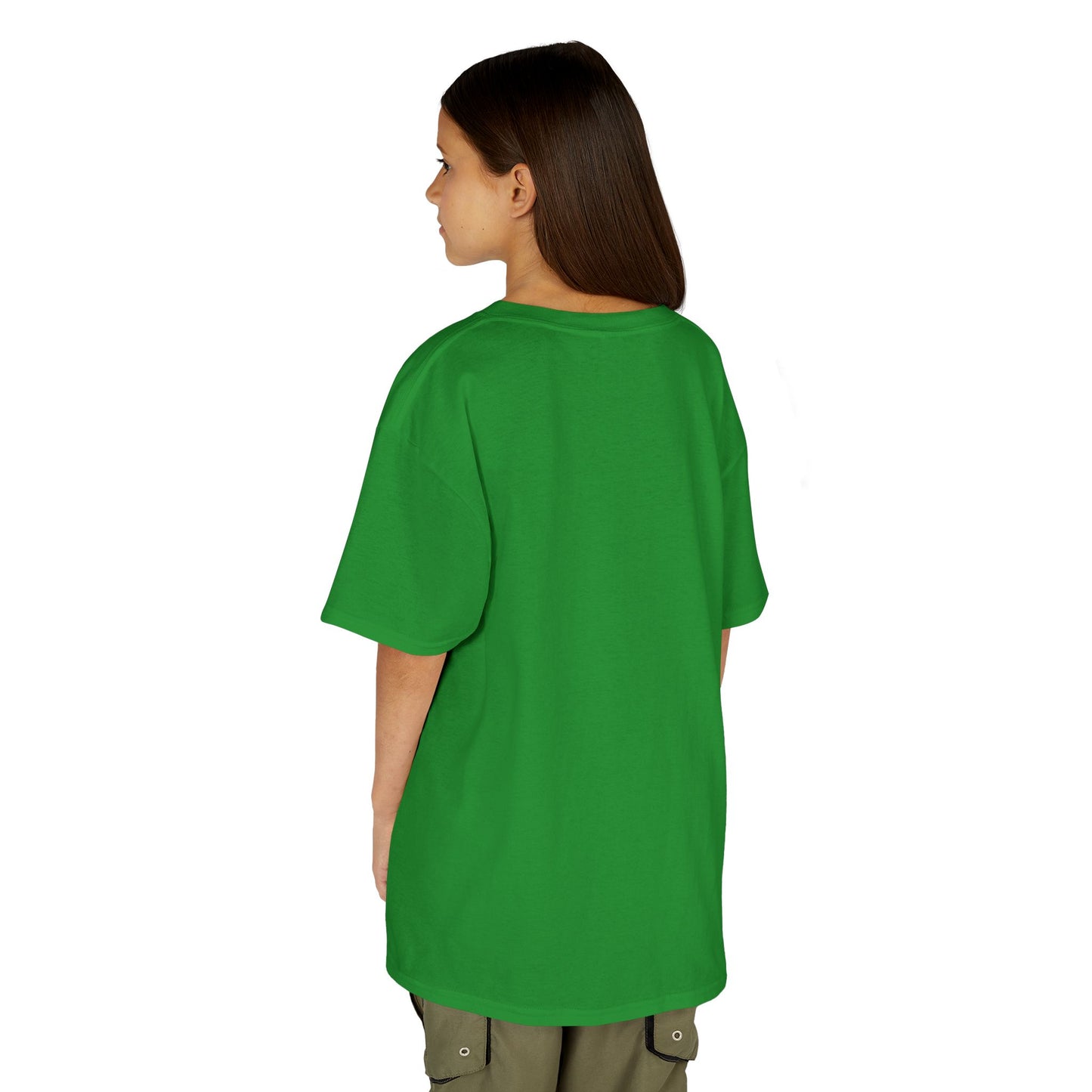 Happy Halloween Cute Witch Orange font Kids Heavy Cotton™ Tee by CreepyCrafts.boo