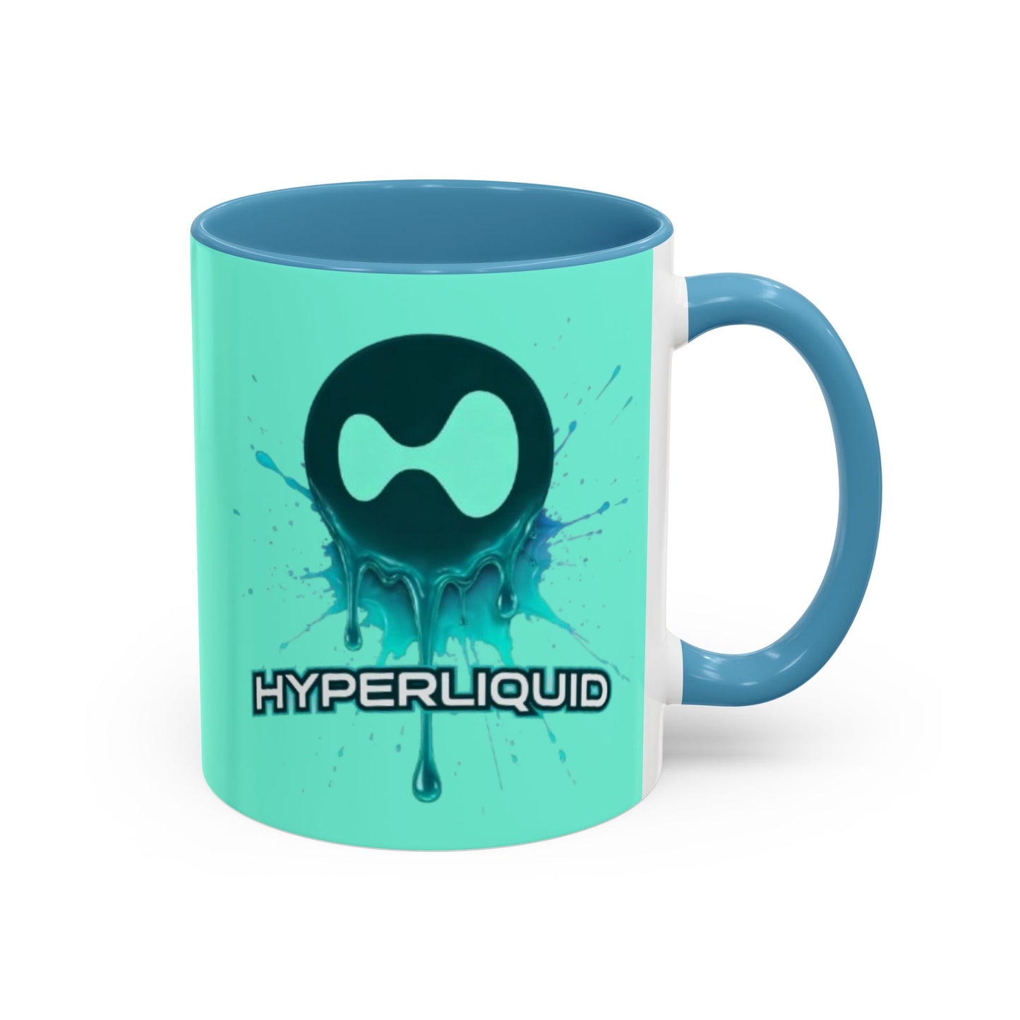 HYPE Drip Light Hyperliquid Accent Mug by cypherpunkgear.com