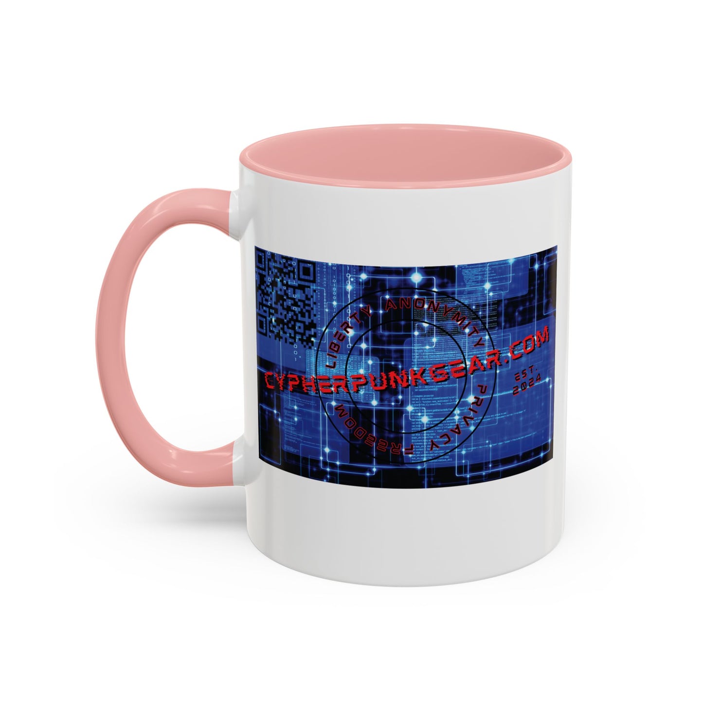 Cypherpunkgear.com logo Accent Mug by cypherpunkgear.com