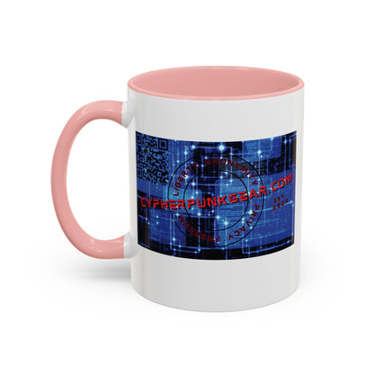 Cypherpunkgear.com logo Accent Mug by cypherpunkgear.com