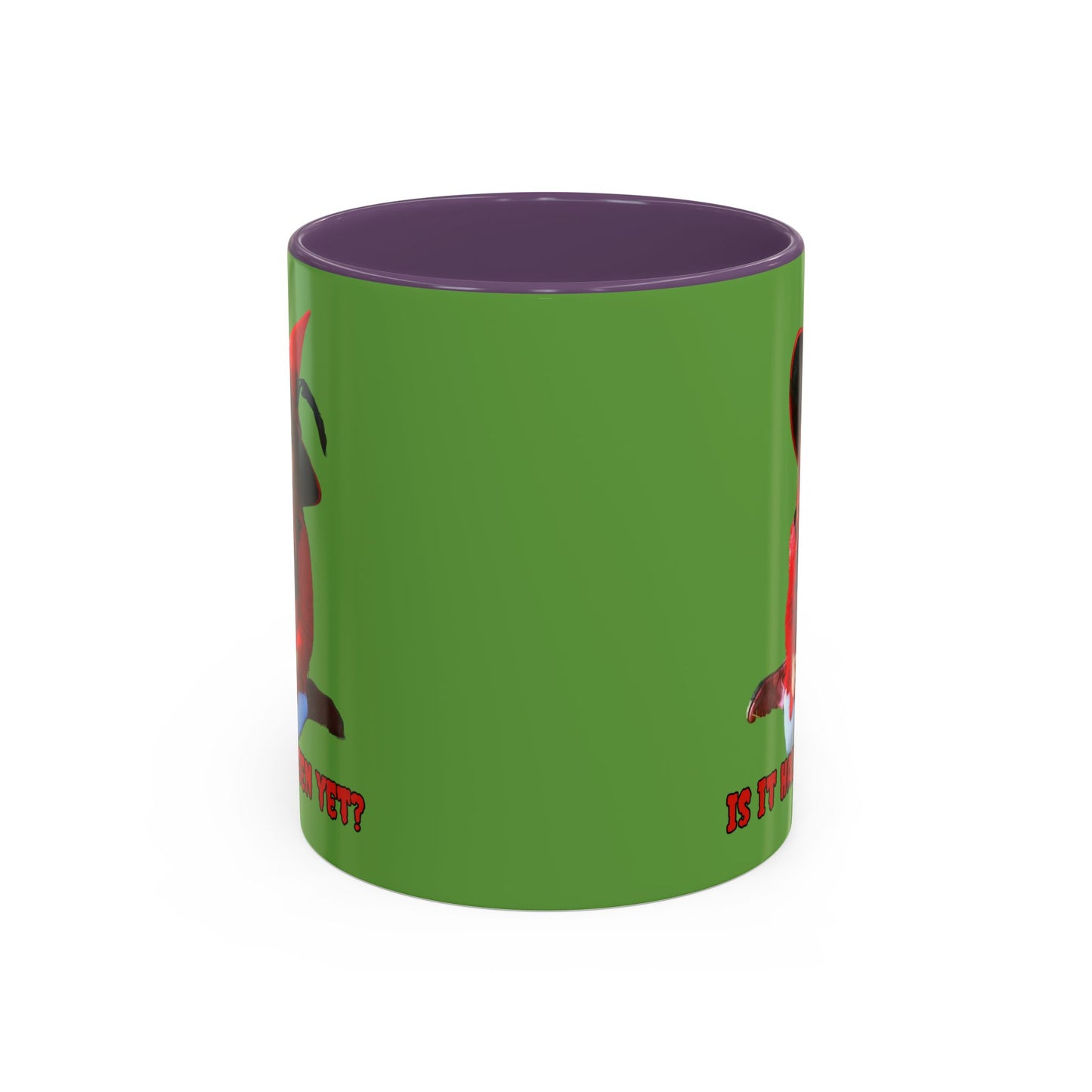 Is it Halloween yet? Green Accent Mug by CreepyCrafts.boo