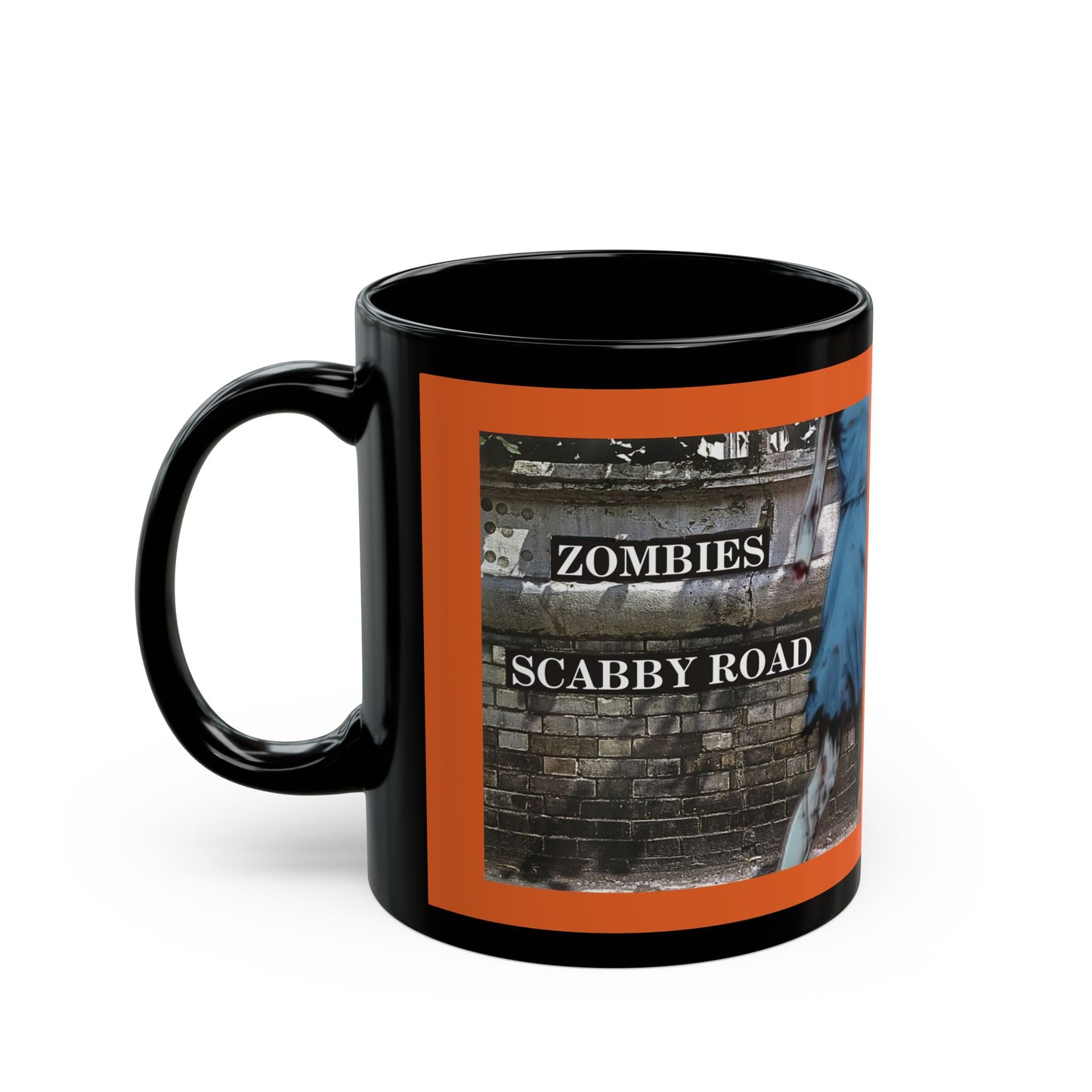 2-sided, Scabby Road Orange Mug by CreepyCrafts.boo