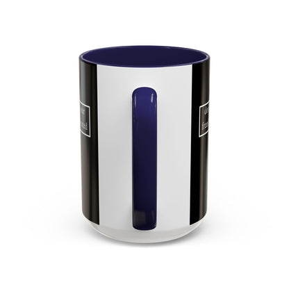 don't assume your freedoms are assured, White font, Black Accent Mug by cypherpunkgear.com