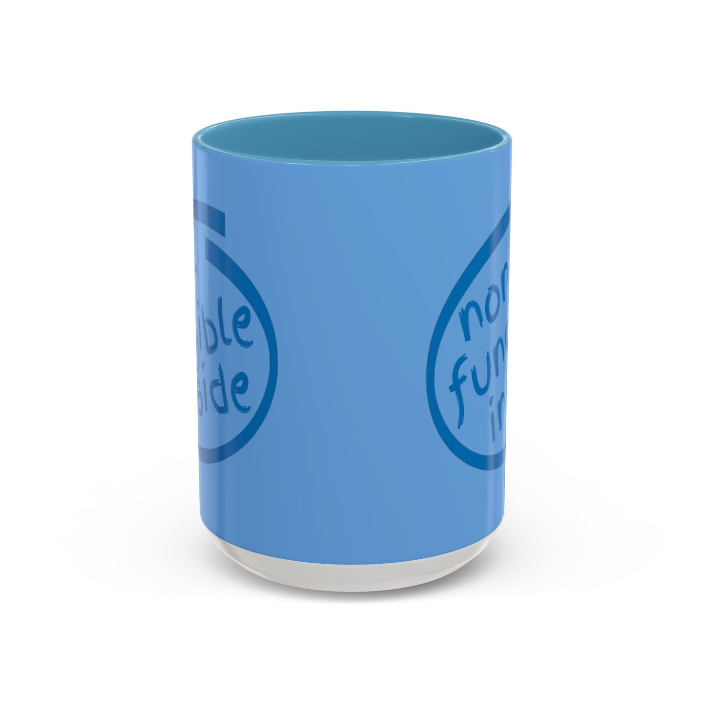 Non-Fungible Inside Light Blue Accent Mug by cypherpunkgear.com