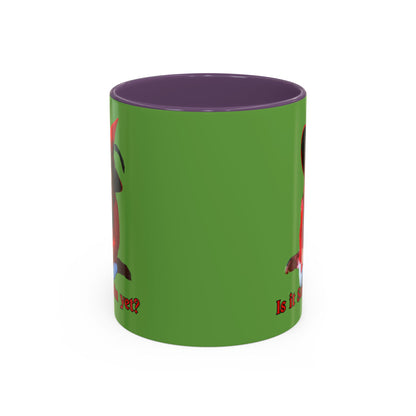 Is it Samhain yet? Green Accent Mug by CreepyCrafts.boo