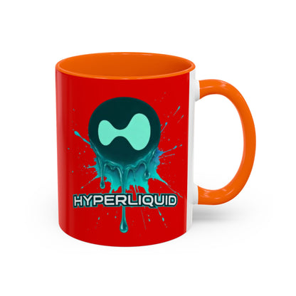 HYPE Drip Red Accent Mug by cypherpunkgear.com