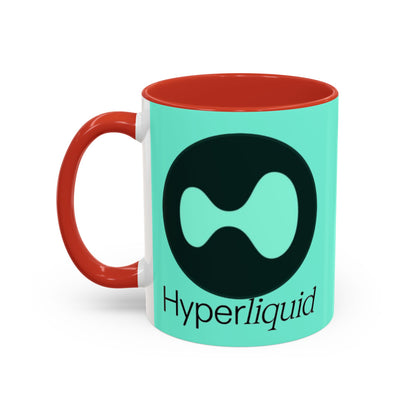 Hyperliquid Black font Light Hyperliquid Accent Mug by cypherpunkgear.com