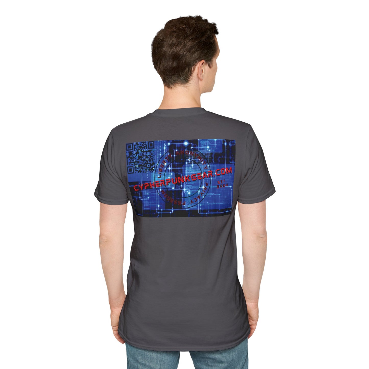 2-sided, cypherpunkgear.com logo Dark colors Unisex T-Shirt by cypherpunkgear.com