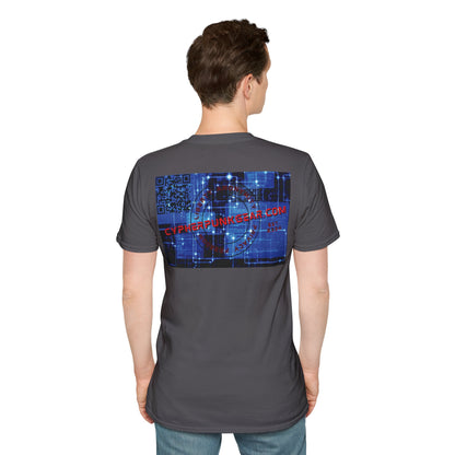 2-sided, cypherpunkgear.com logo Dark colors Unisex T-Shirt by cypherpunkgear.com