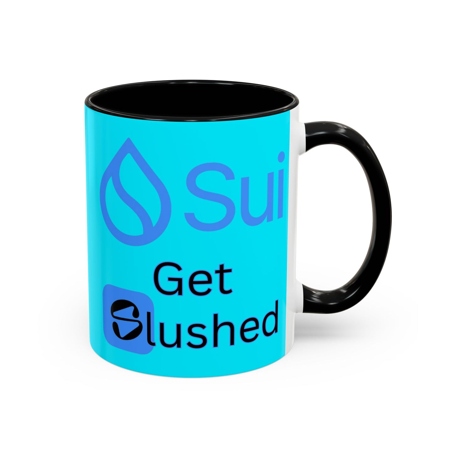 Sui: Get Slushed Light Blue Accent Mug by cypherpunkgear.com