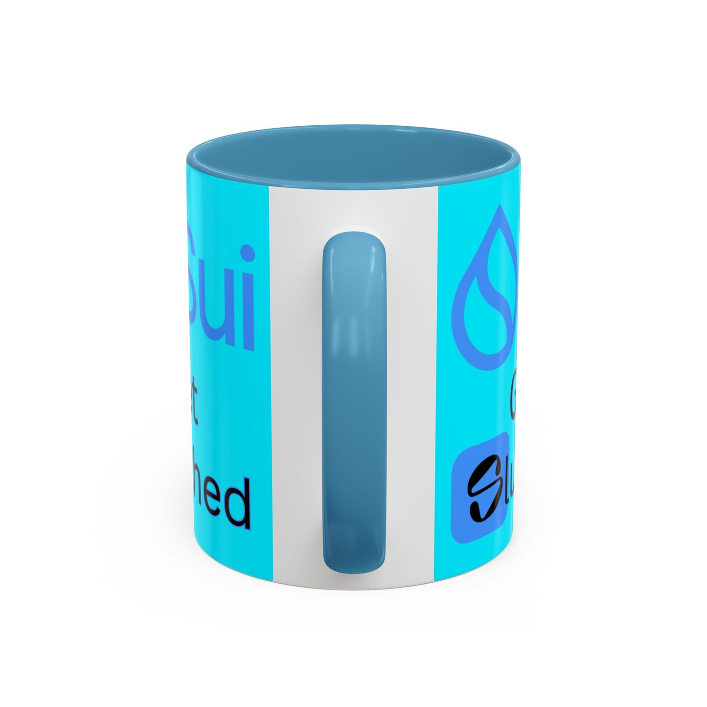 Sui: Get Slushed Light Blue Accent Mug by cypherpunkgear.com
