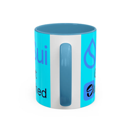 Sui: Get Slushed Light Blue Accent Mug by cypherpunkgear.com