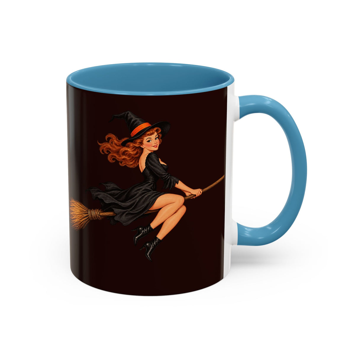 Hazel Hex Brown Accent Mug by CreepyCrafts.boo